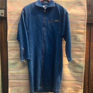 Denim dress 80s